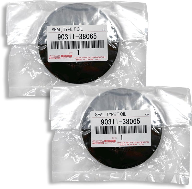 APSG GENUINE 90311-38065 Engine Camshaft Seal 2 PACK | Compatible with 4.7L 4Runner, Land Cruiser, Sequoia, Tundra, GX470, LX470 | Type T Oil Cam Seal for V8 - Image 1